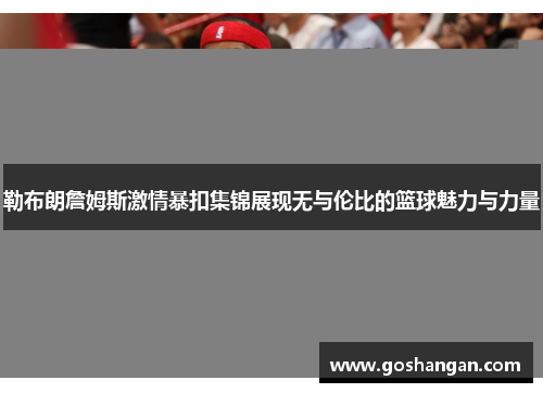 勒布朗詹姆斯激情暴扣集锦展现无与伦比的篮球魅力与力量